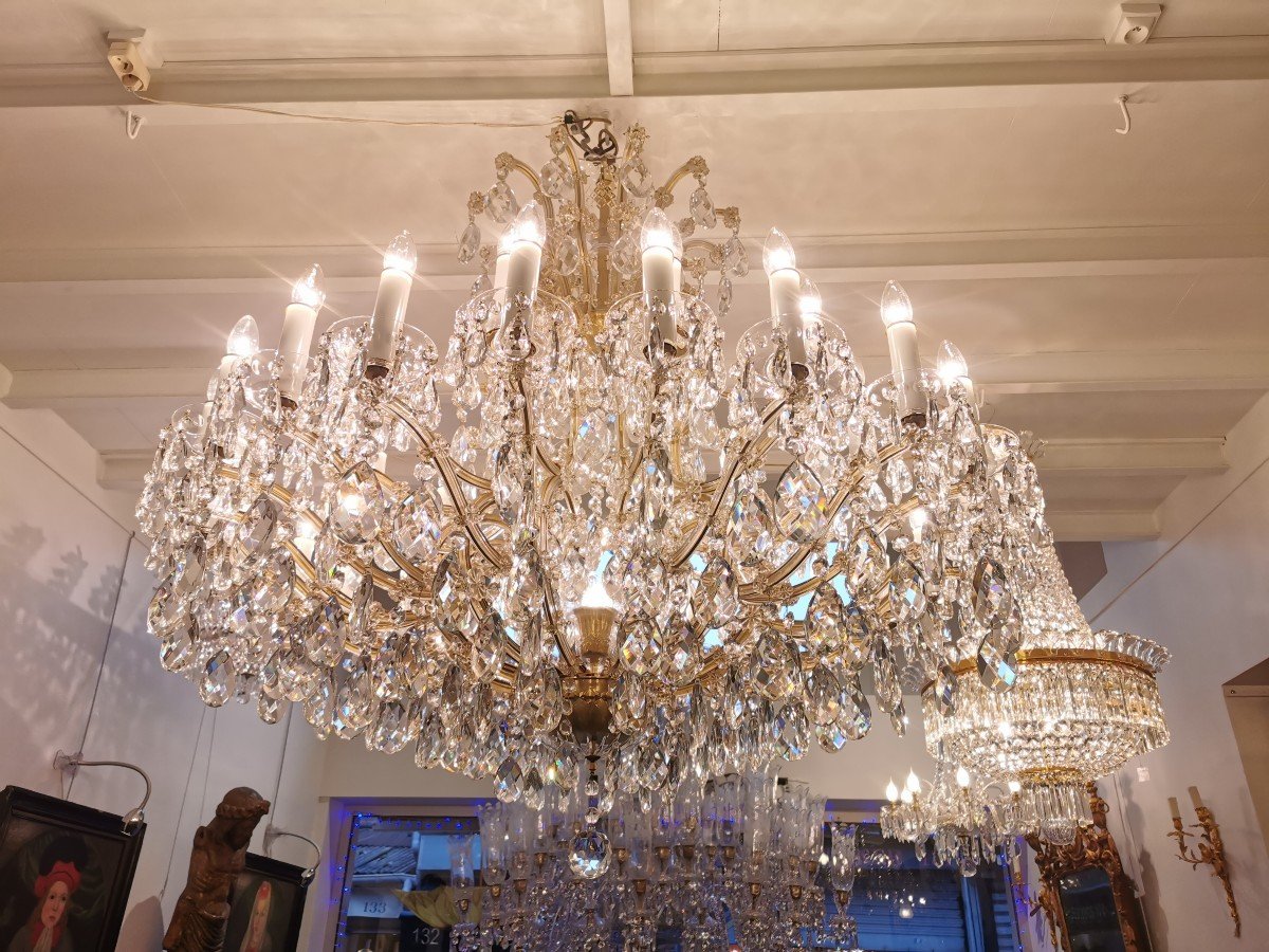 Grand Lustre De Bohème à 36 Points Lumineux.-photo-2