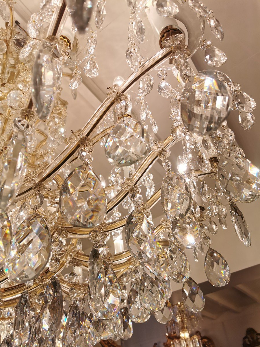 Grand Lustre De Bohème à 36 Points Lumineux.-photo-2