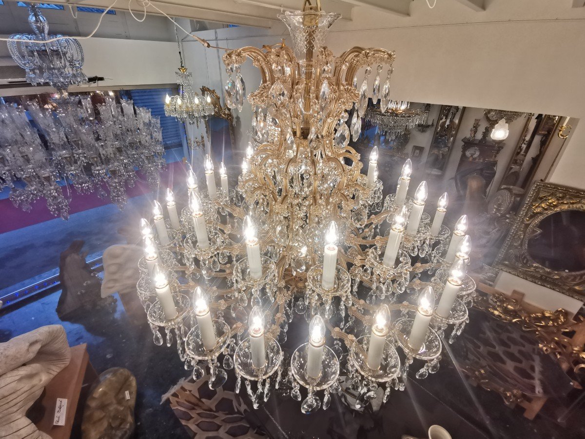 Grand Lustre De Bohème à 36 Points Lumineux.-photo-4