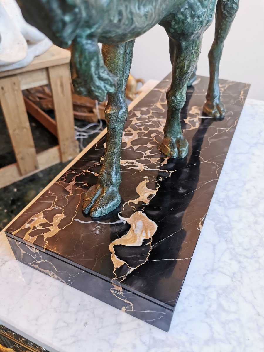 Bronze - Guerrier Arabe Signé « Baret »-photo-1