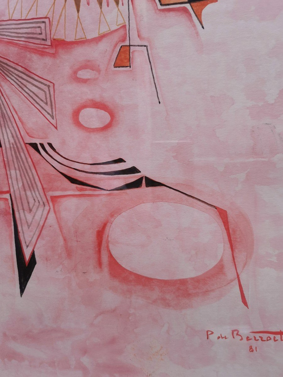 Painting Signed Pierre De Berroeta-photo-3