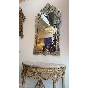 Miroir Vénitien d'époque 19ème