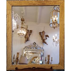 Louis XVI Or Directoire Mirror In Golden Wood