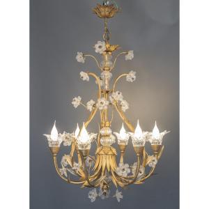 Chandelier From Maison Banci Firenze From The 60s 