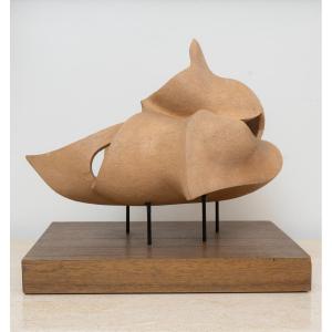 Abstract Wooden Sculpture - Bernard Grassias 
