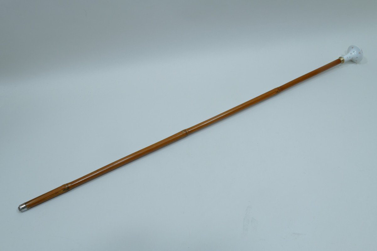 Collection Cane With Porcelain Handle Representing A Gallant Scene-photo-2