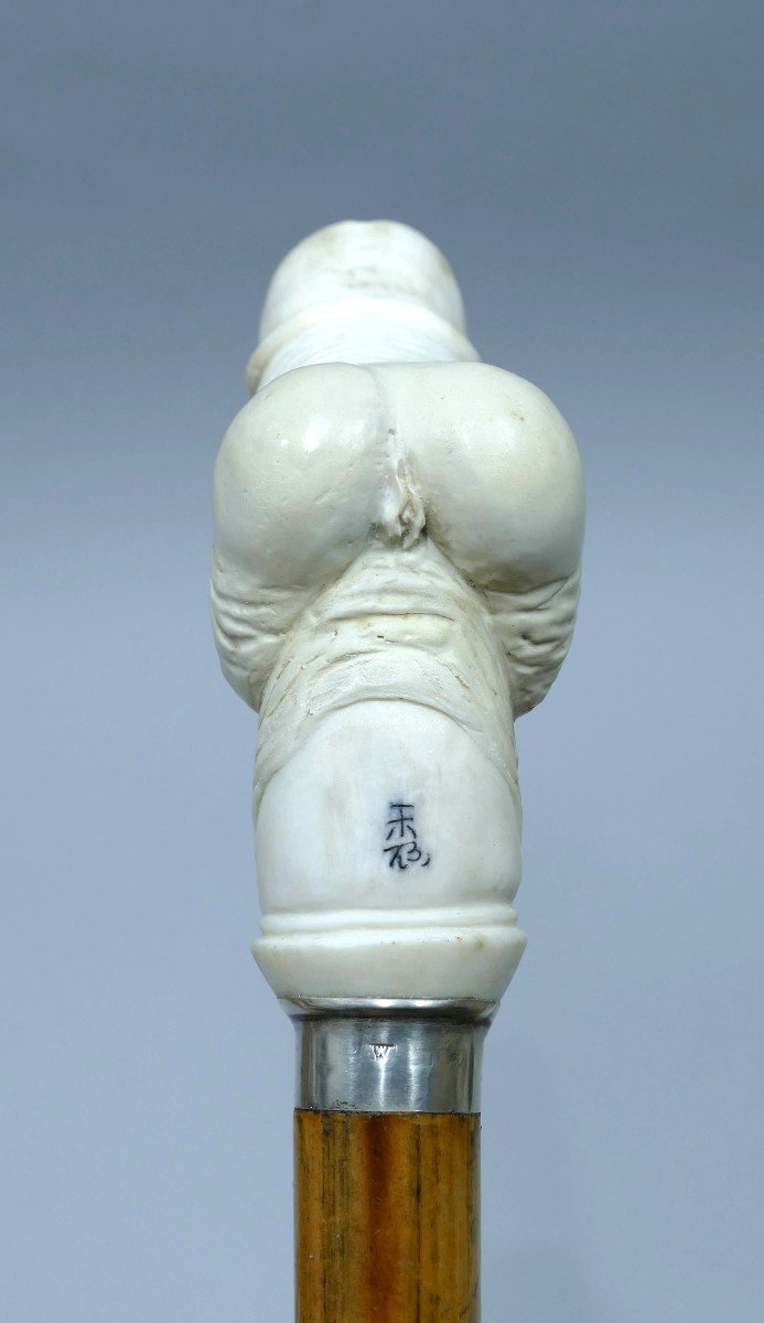 Erotic Collection Cane Representing An Erect Phallus And The Female Sex-photo-3