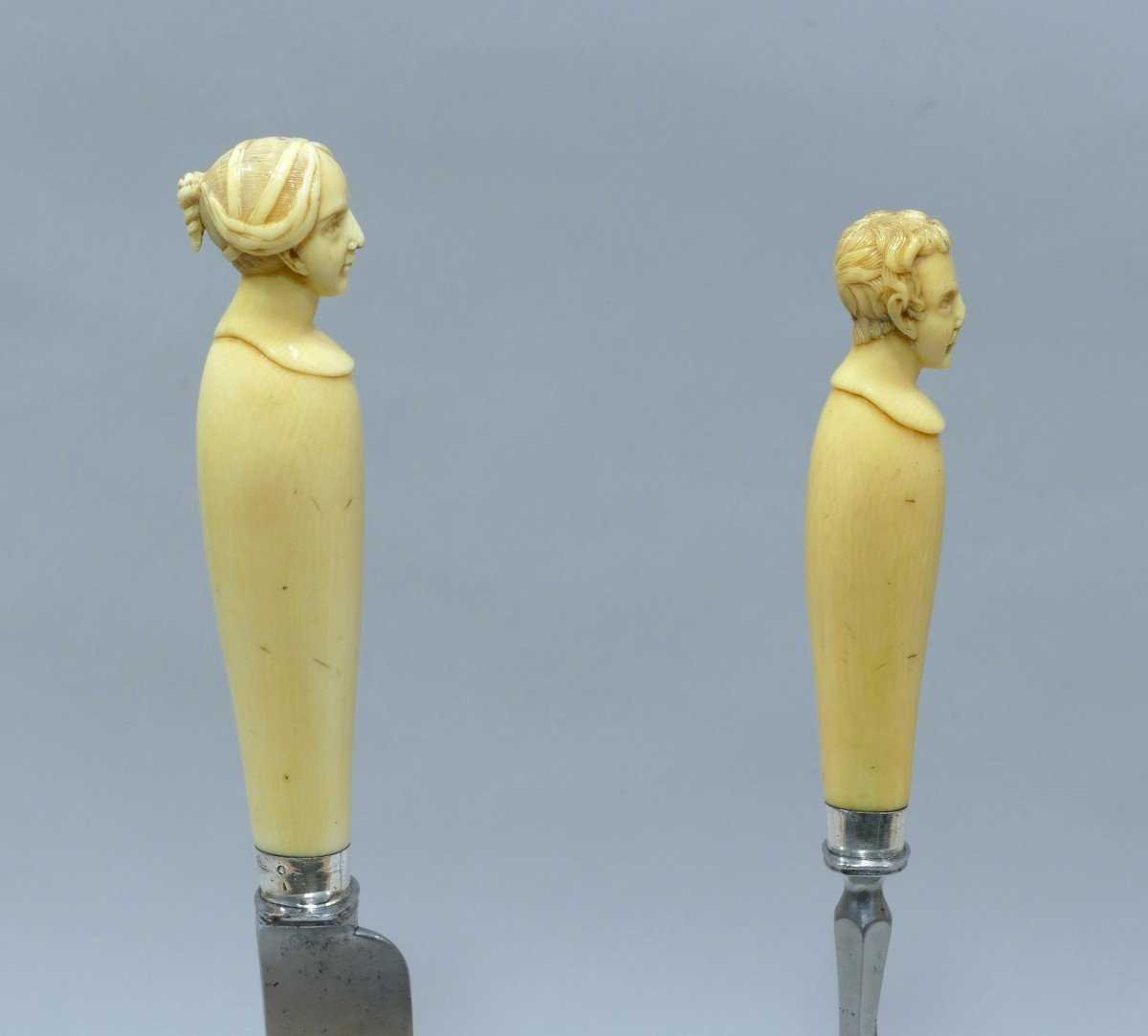 Grands Couverts De Chasse Représentant La Reine Victoria Et Le Prince Albert-photo-2