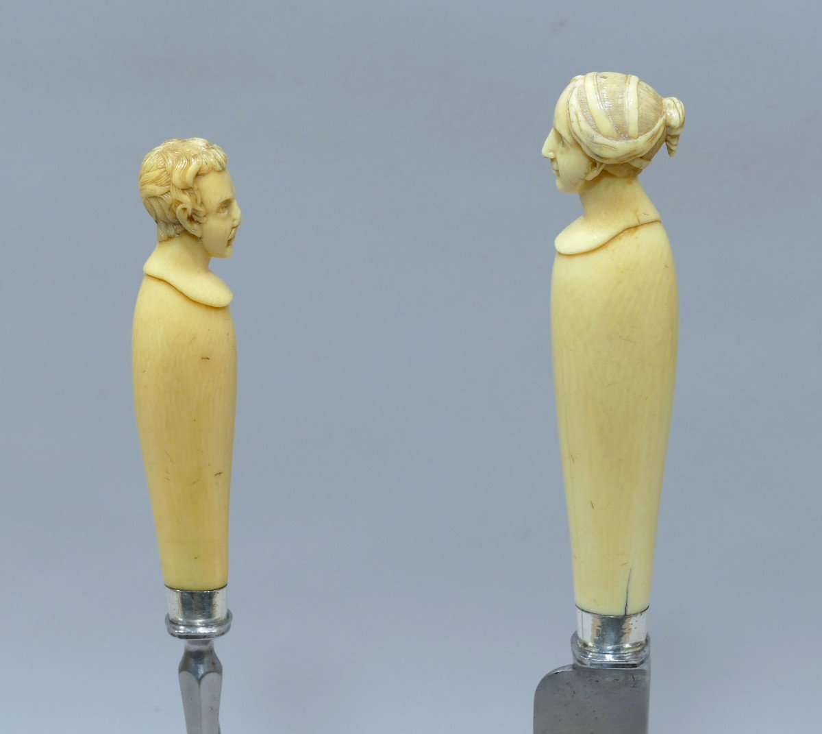 Grands Couverts De Chasse Représentant La Reine Victoria Et Le Prince Albert-photo-3