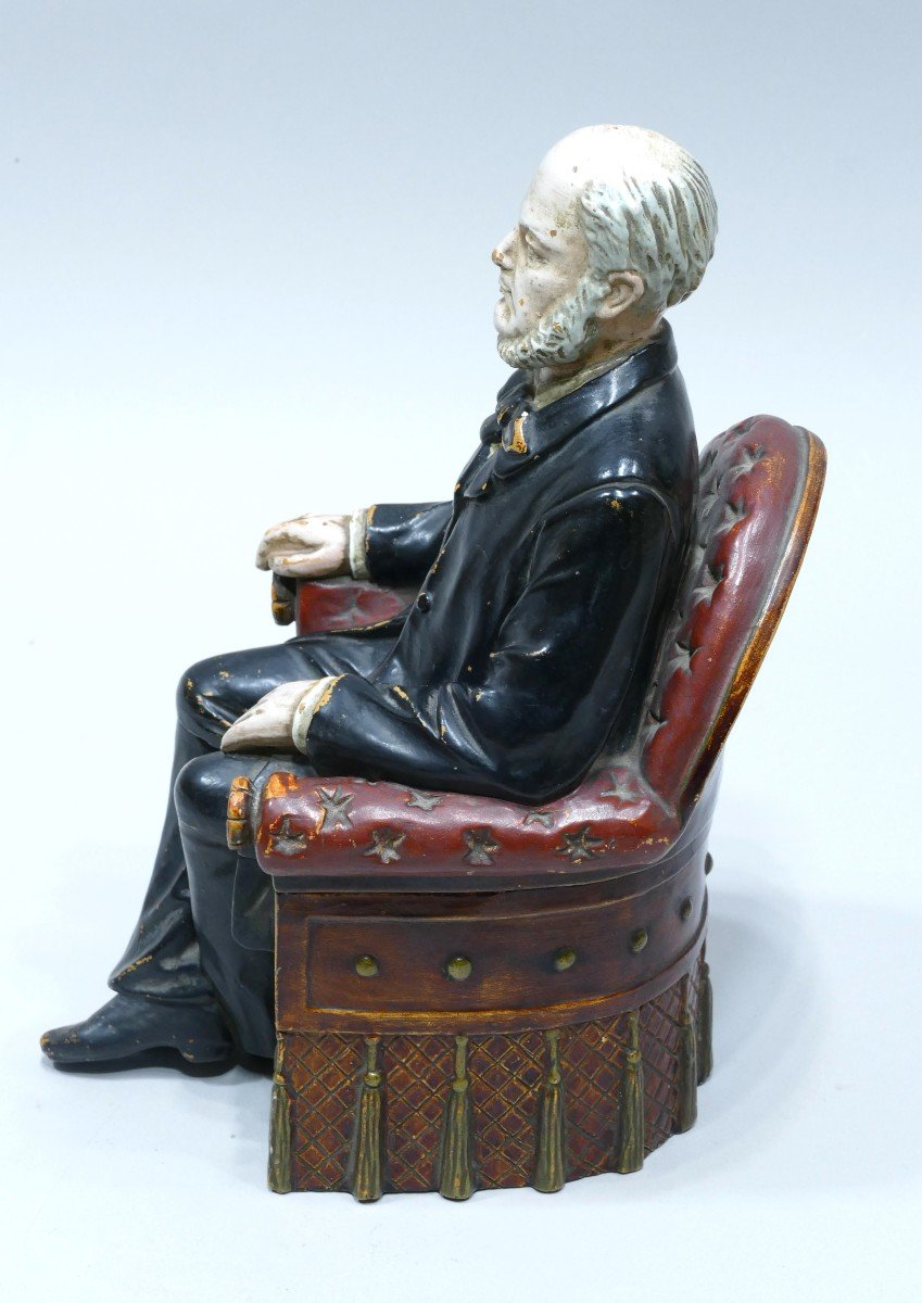 Tobacco Jar Bruder Bloch Representing Gladstone.-photo-3