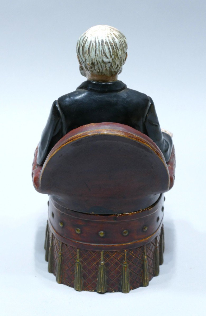 Tobacco Jar Bruder Bloch Representing Gladstone.-photo-4
