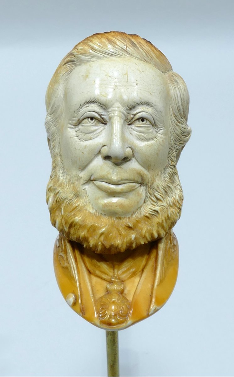 Meerschaum Pipe Representing U.s. President Grant-photo-2