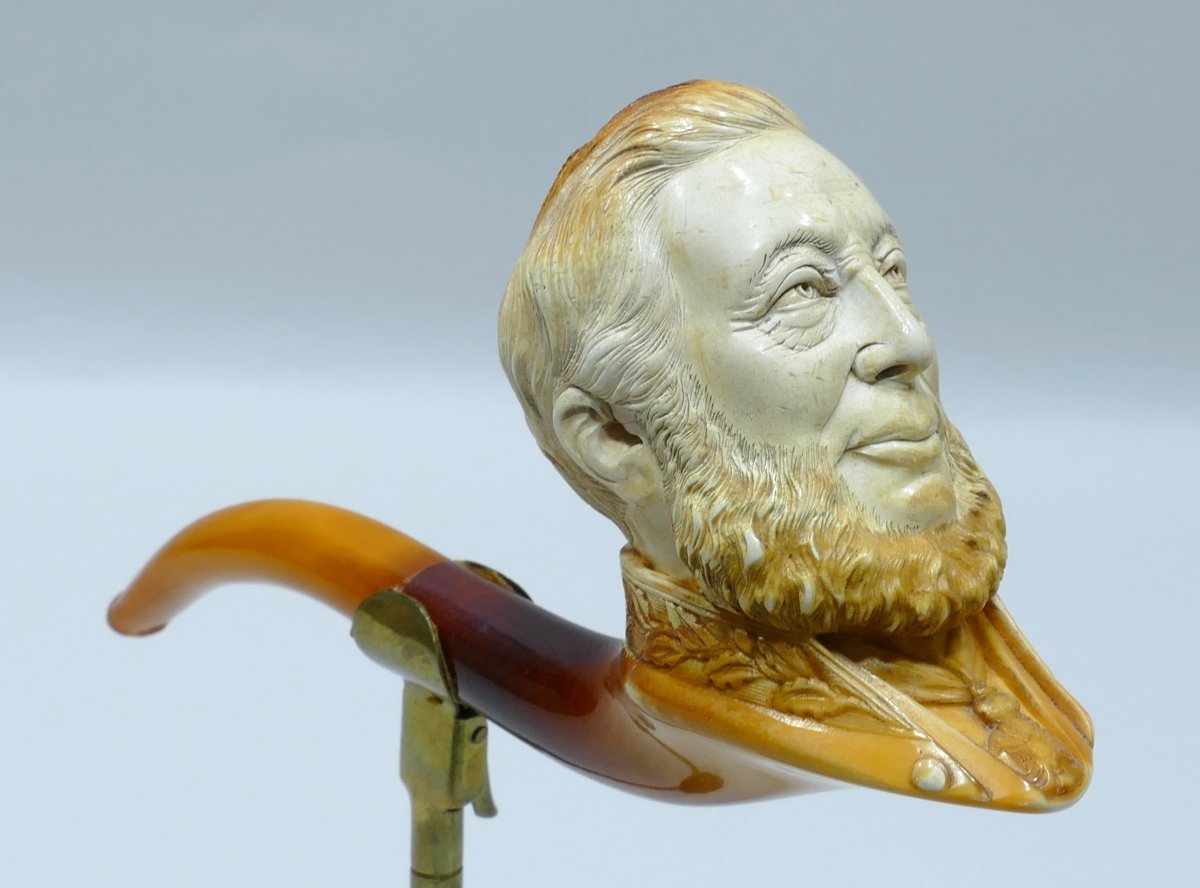Meerschaum Pipe Representing U.s. President Grant-photo-3