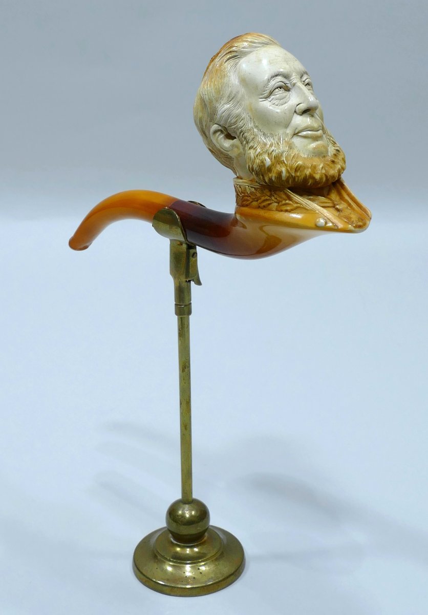 Meerschaum Pipe Representing U.s. President Grant-photo-4