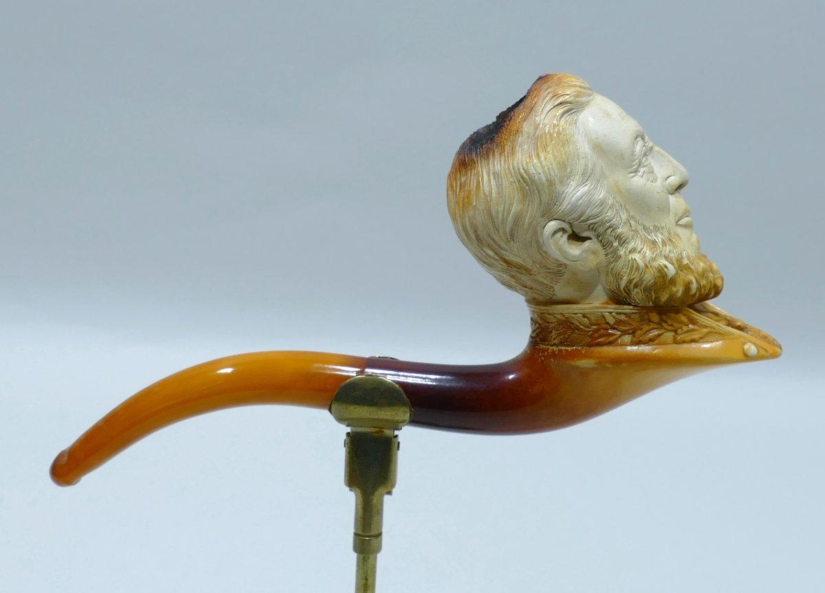 Meerschaum Pipe Representing U.s. President Grant-photo-2