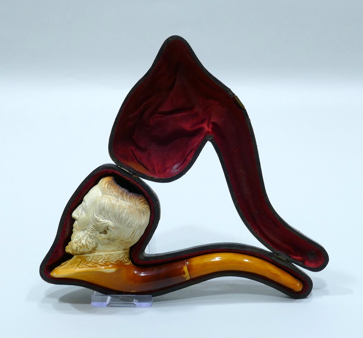 Meerschaum Pipe Representing U.s. President Grant-photo-3