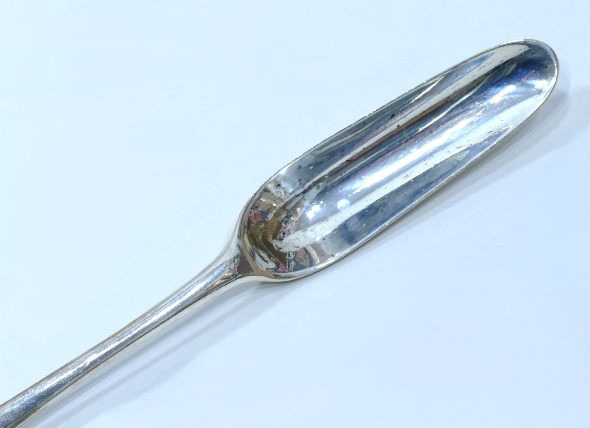 Hallmarked Silver Medical Spoon Made Circa 1800-photo-2