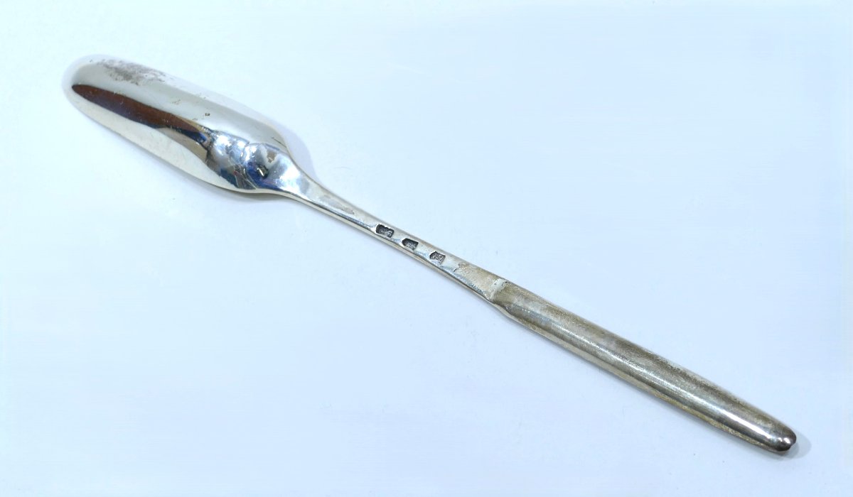 Hallmarked Silver Medical Spoon Made Circa 1800-photo-4