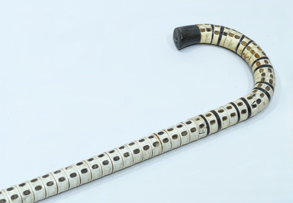 Cape Horn Walking Stick Made From Shark Vertebrae, Dating From The 19th Century