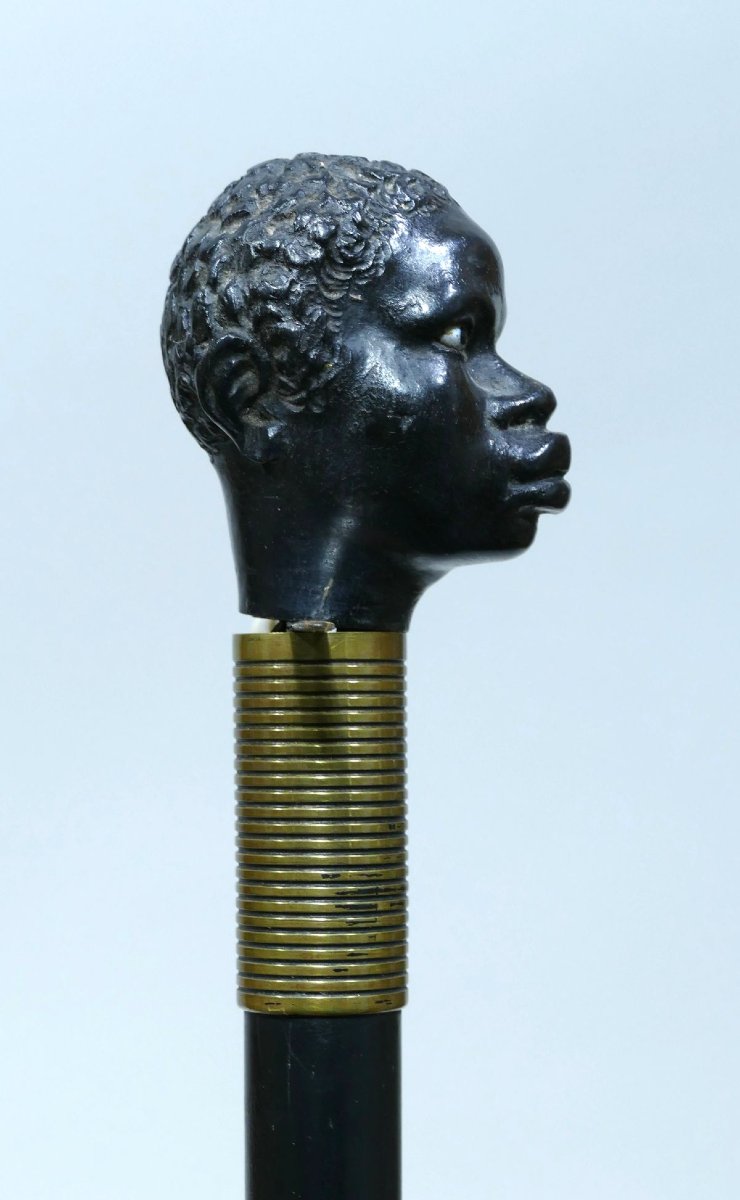 Canne à système dite amusante datable de la fin du 19ème siècle-photo-4