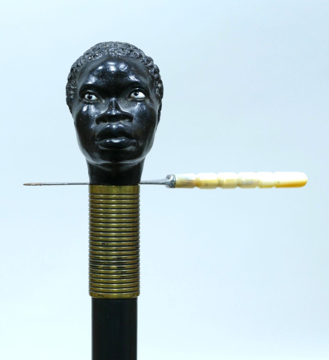 Canne à système dite amusante datable de la fin du 19ème siècle