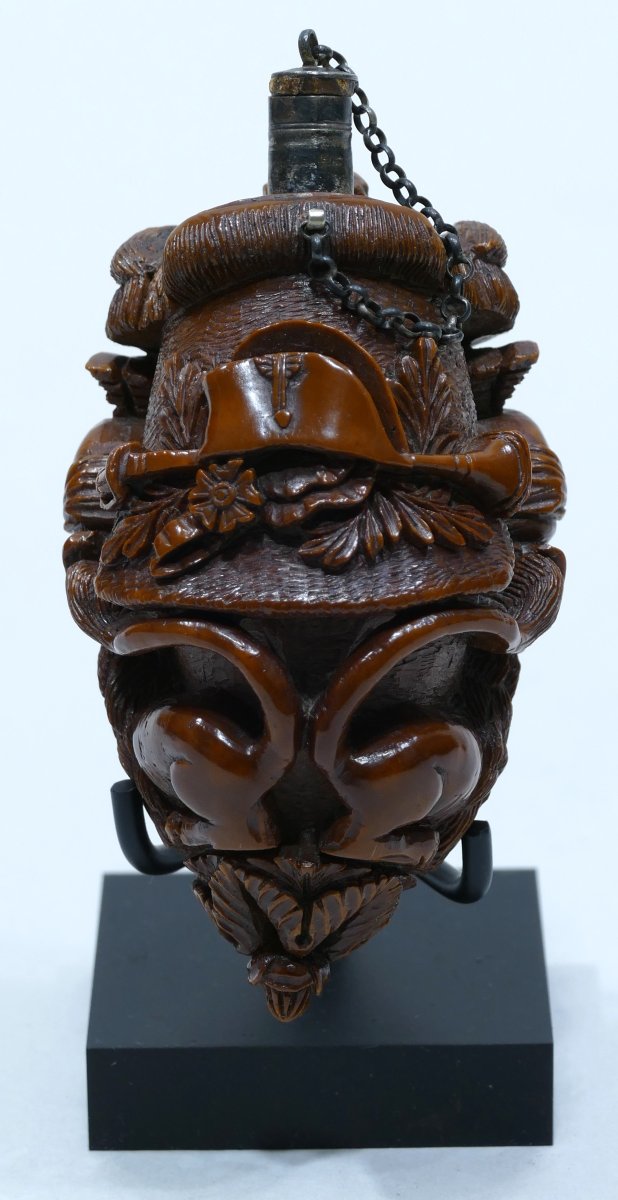 Tabatière en corozo d'époque Empire à la louange de l'Empereur Napoléon-photo-4