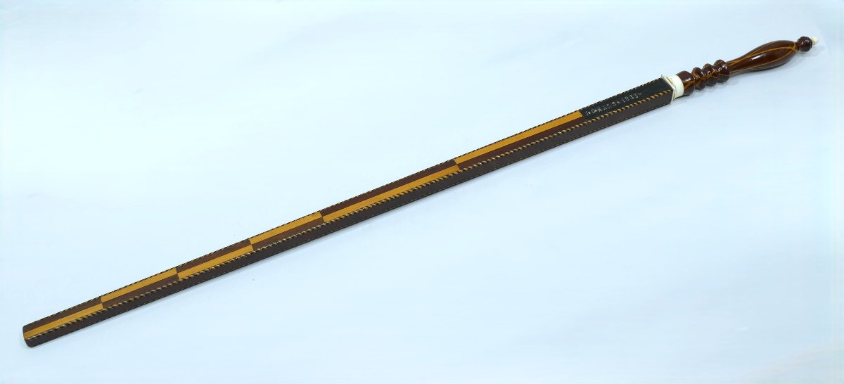 Drapers'aune Signed Jc Hars Dated 1833-photo-3