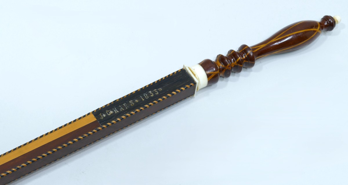 Drapers'aune Signed Jc Hars Dated 1833