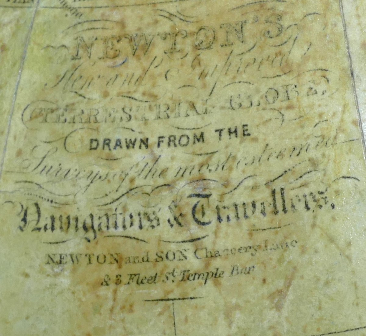 Pair Of Terrestrial And Celestial Table Globes Signed "newton London" And Dated 1849-photo-1
