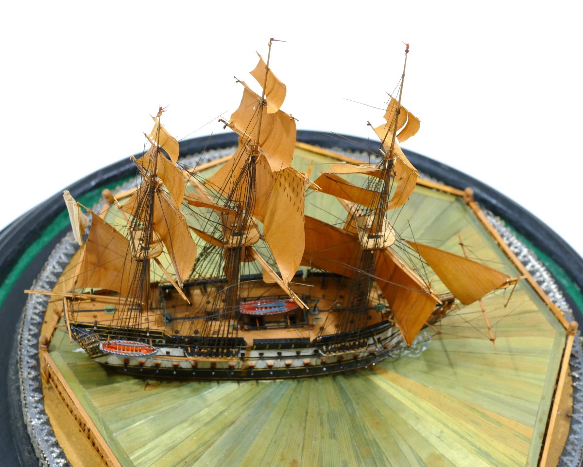 Maquette de ponton sous dôme datable du tout début du 19ème siècle-photo-2