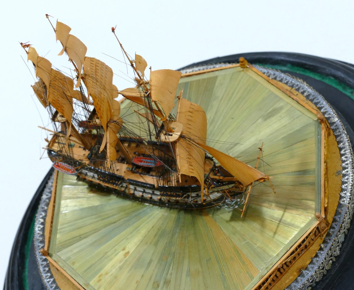 Maquette de ponton sous dôme datable du tout début du 19ème siècle-photo-3