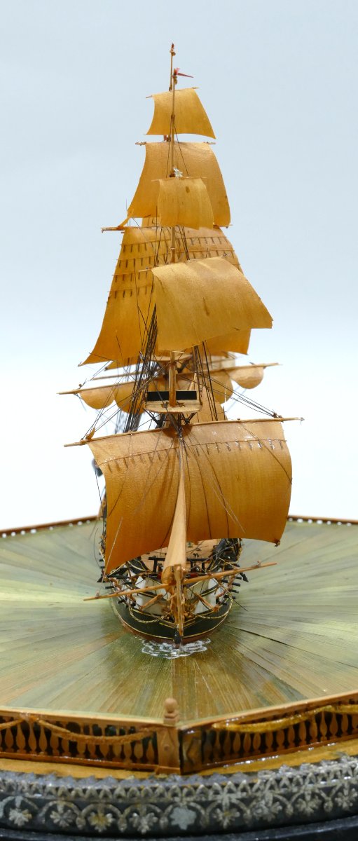 Maquette de ponton sous dôme datable du tout début du 19ème siècle-photo-4