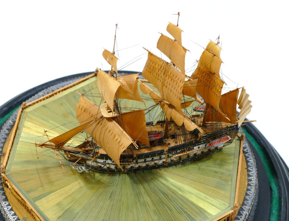 Maquette de ponton sous dôme datable du tout début du 19ème siècle-photo-1