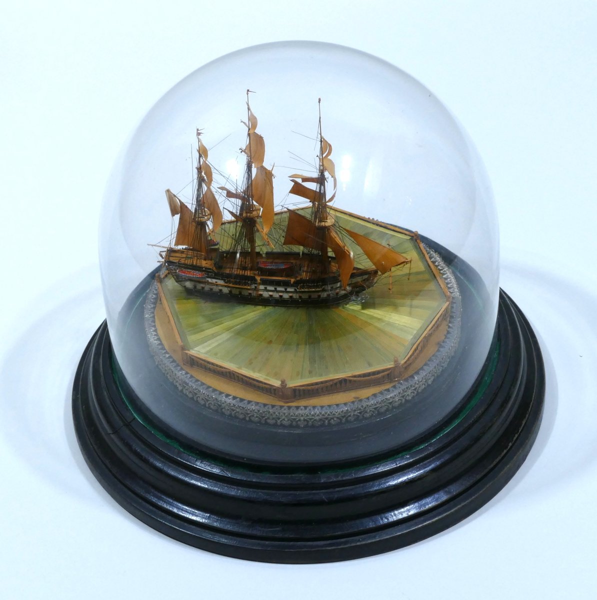 Maquette de ponton sous dôme datable du tout début du 19ème siècle-photo-4
