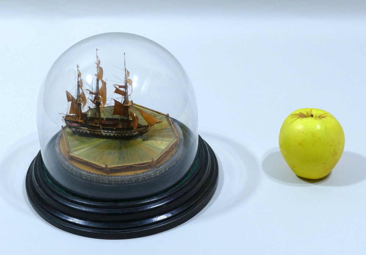 Maquette de ponton sous dôme datable du tout début du 19ème siècle-photo-5