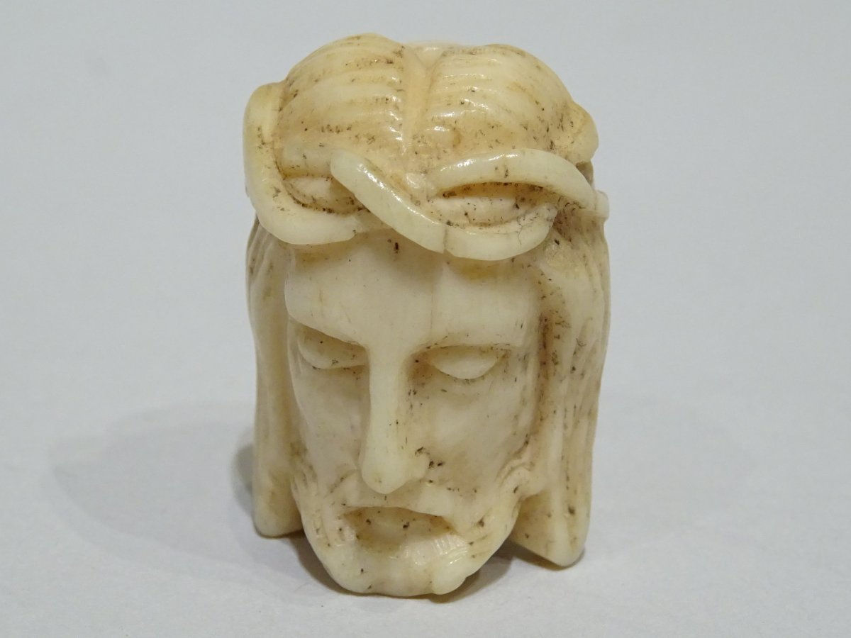 Biface Ivory Grain Rosary Made At The 19th Century-photo-4