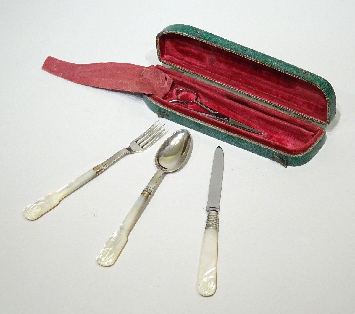 Set Of Cutlery With Shagreen Case - France Made Circa 1795.-photo-2