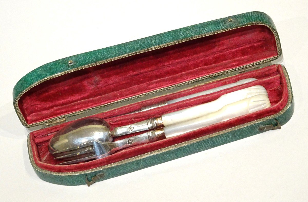 Set Of Cutlery With Shagreen Case - France Made Circa 1795.