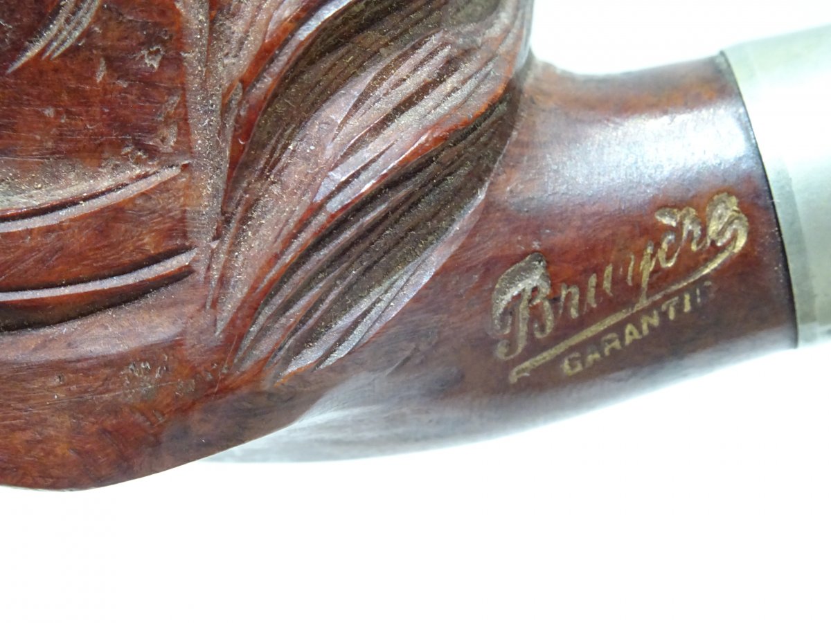 Pipe In Briar Representing A Horse With Its Blinders-photo-4