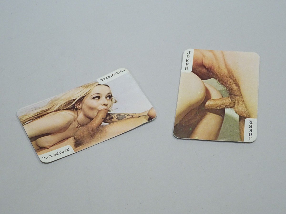 Jeux De Cartes Pornographique Datable Des Années 1960-photo-1