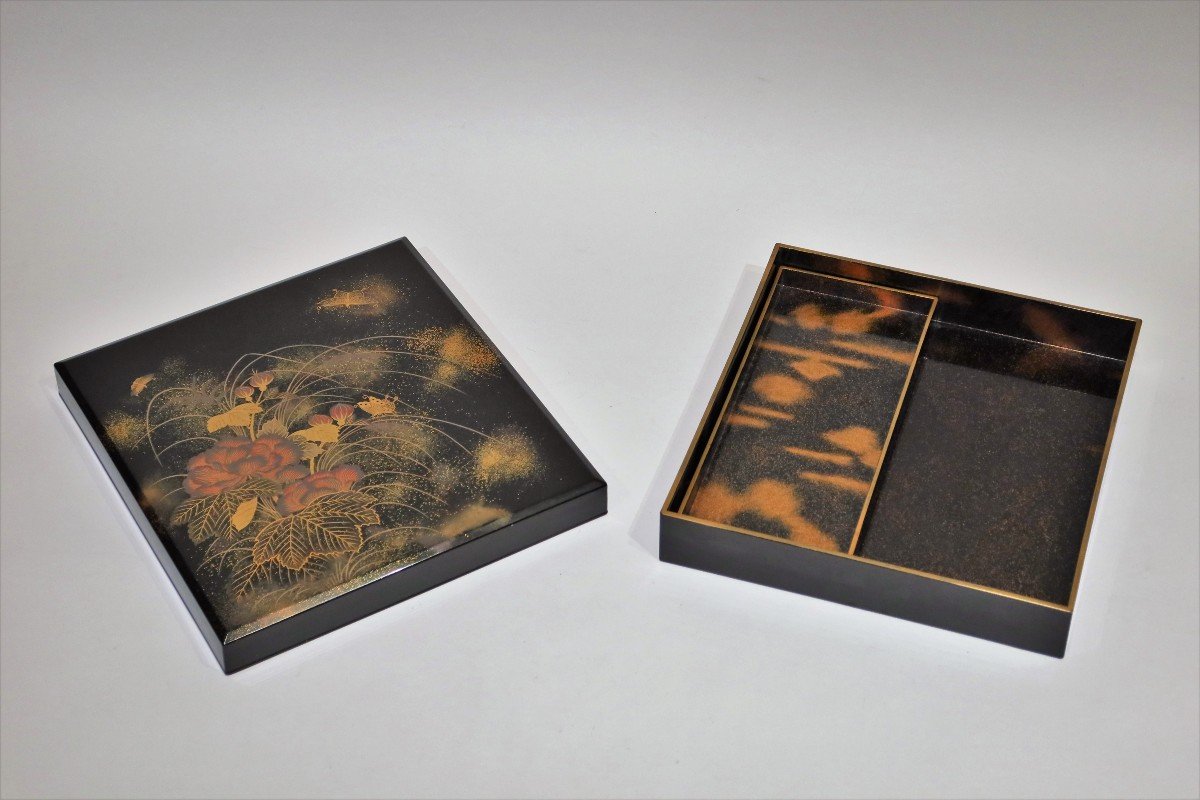 Suzuribako Lacquered Box - Japan Meiji Period-photo-2