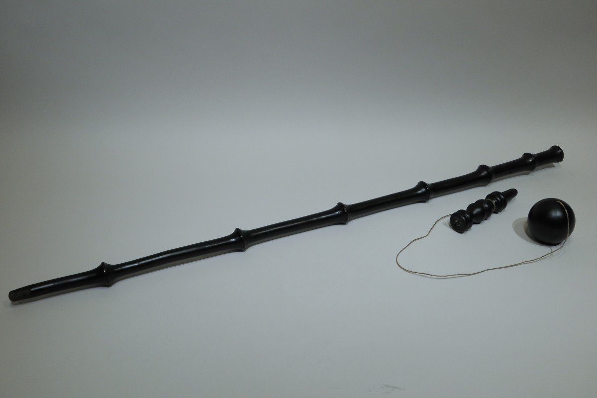 Cane Bilboquet System Datable From The Beginning Of The 20th Century-photo-2