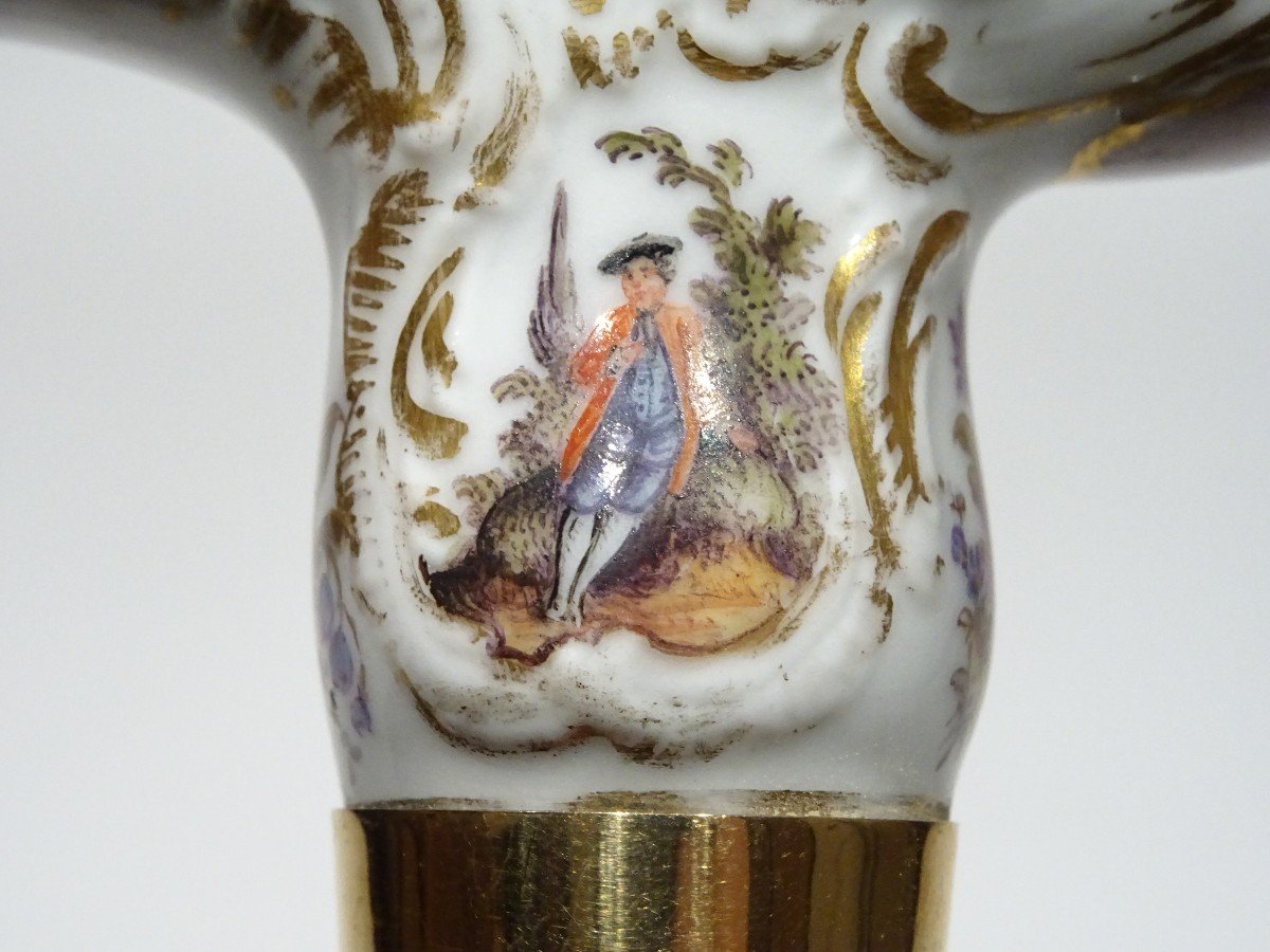 Collection Cane With Porcelain Handle Representing A Beautiful Lady-photo-3
