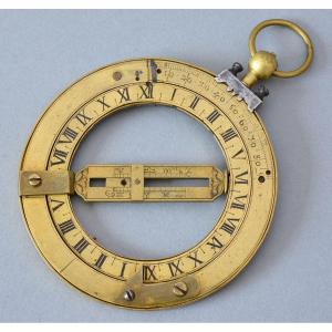 Italian Brass And Steel Equinoctial Ring, Circa 1750