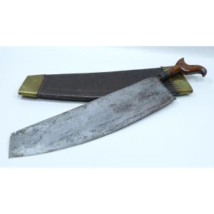 Scie à découper les baleines datable de la seconde moitié du 19ème siècle