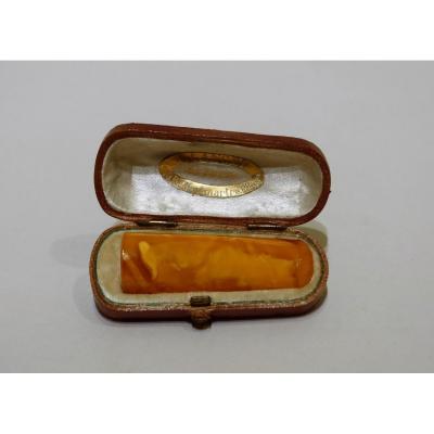 Amber Cigarette Holder In Its Original Case Made Around 1900