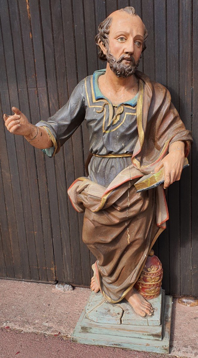 Paire De Statues Religieuses -photo-4