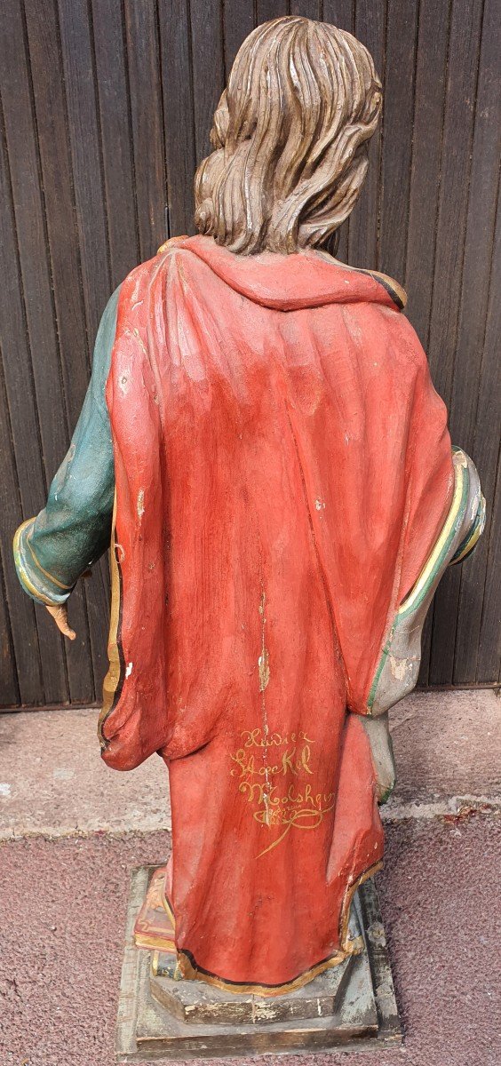 Paire De Statues Religieuses -photo-2