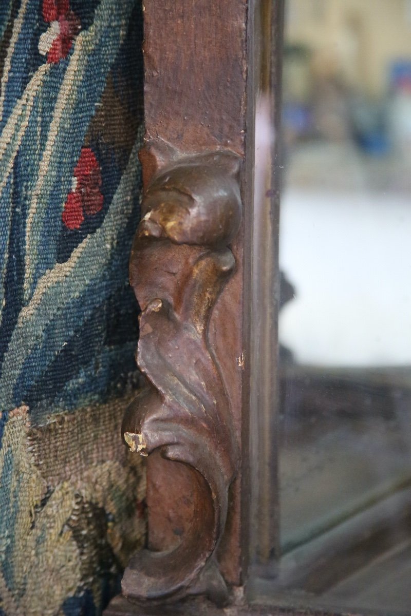 Vitrine en bois laqué , travail italien, XVIIIème siècle.-photo-2