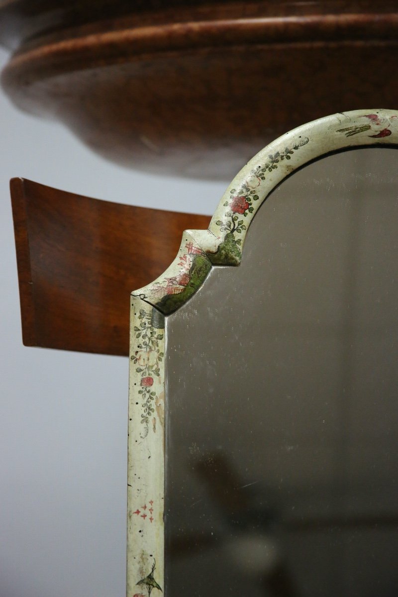 Vanity Mirror In Parisian Varnish, Louis XV Period-photo-1